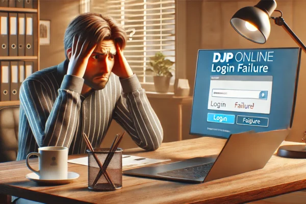 kenapa tidak bisa login djp online