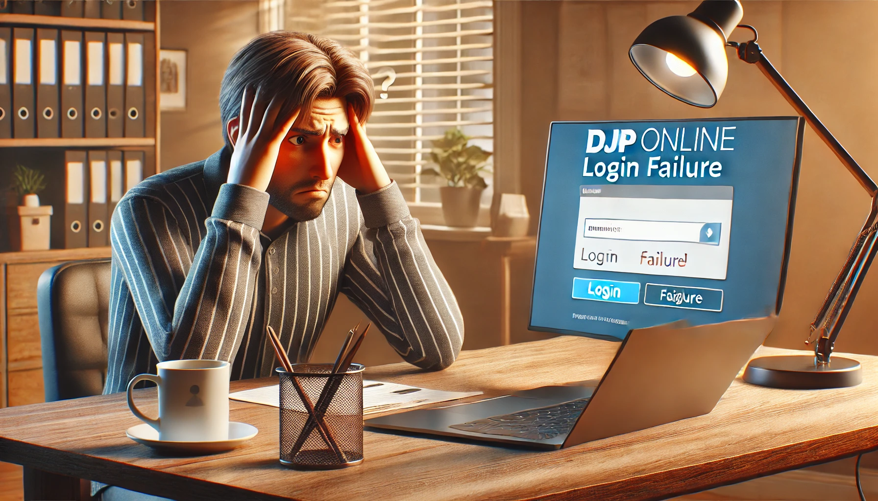 kenapa tidak bisa login djp online